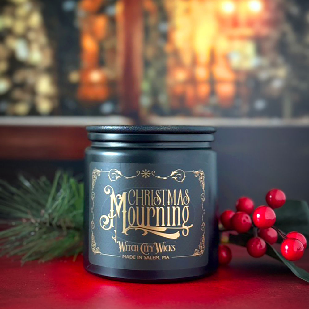 Christmas Mourning jar candle