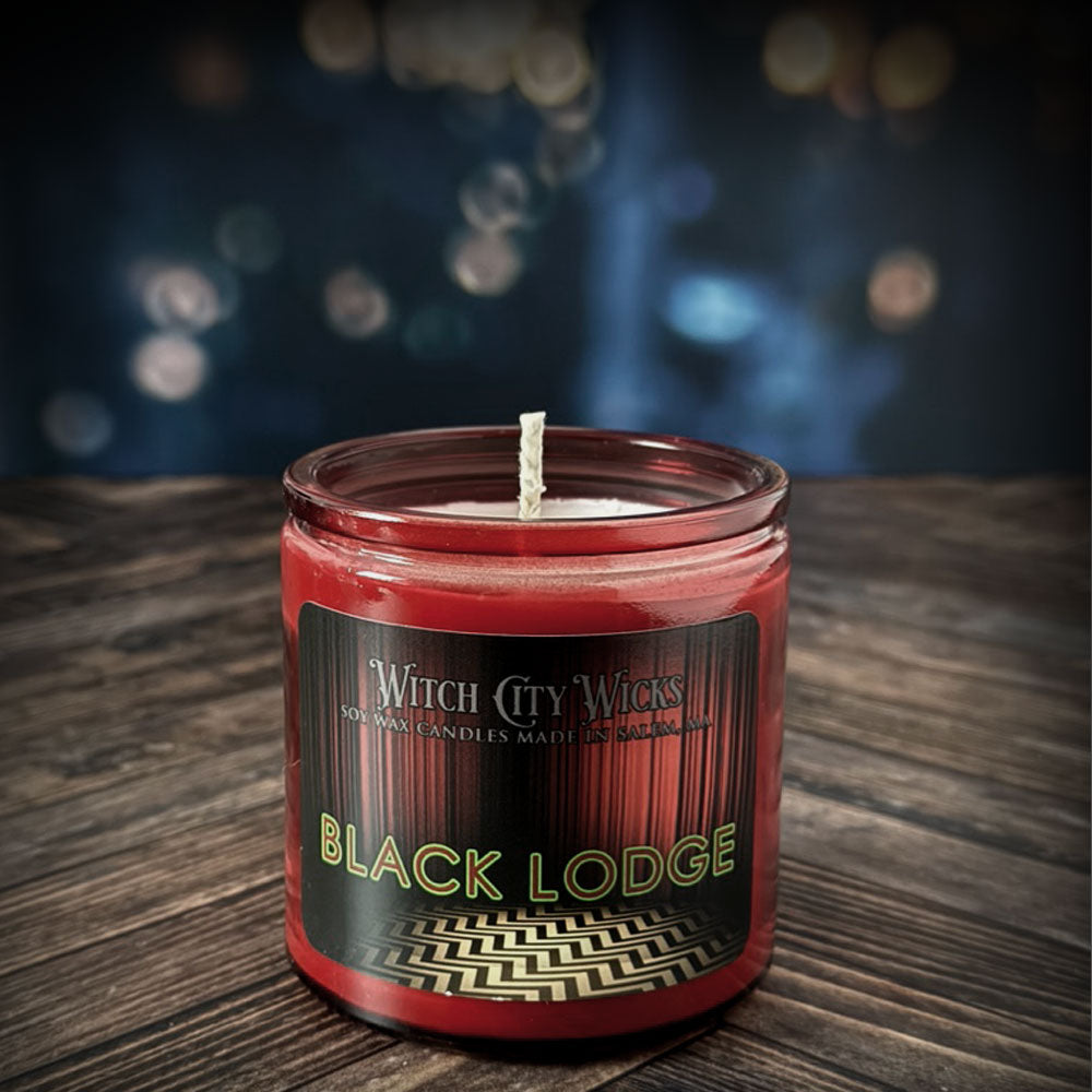 Black Lodge Twin Peaks inspired candle