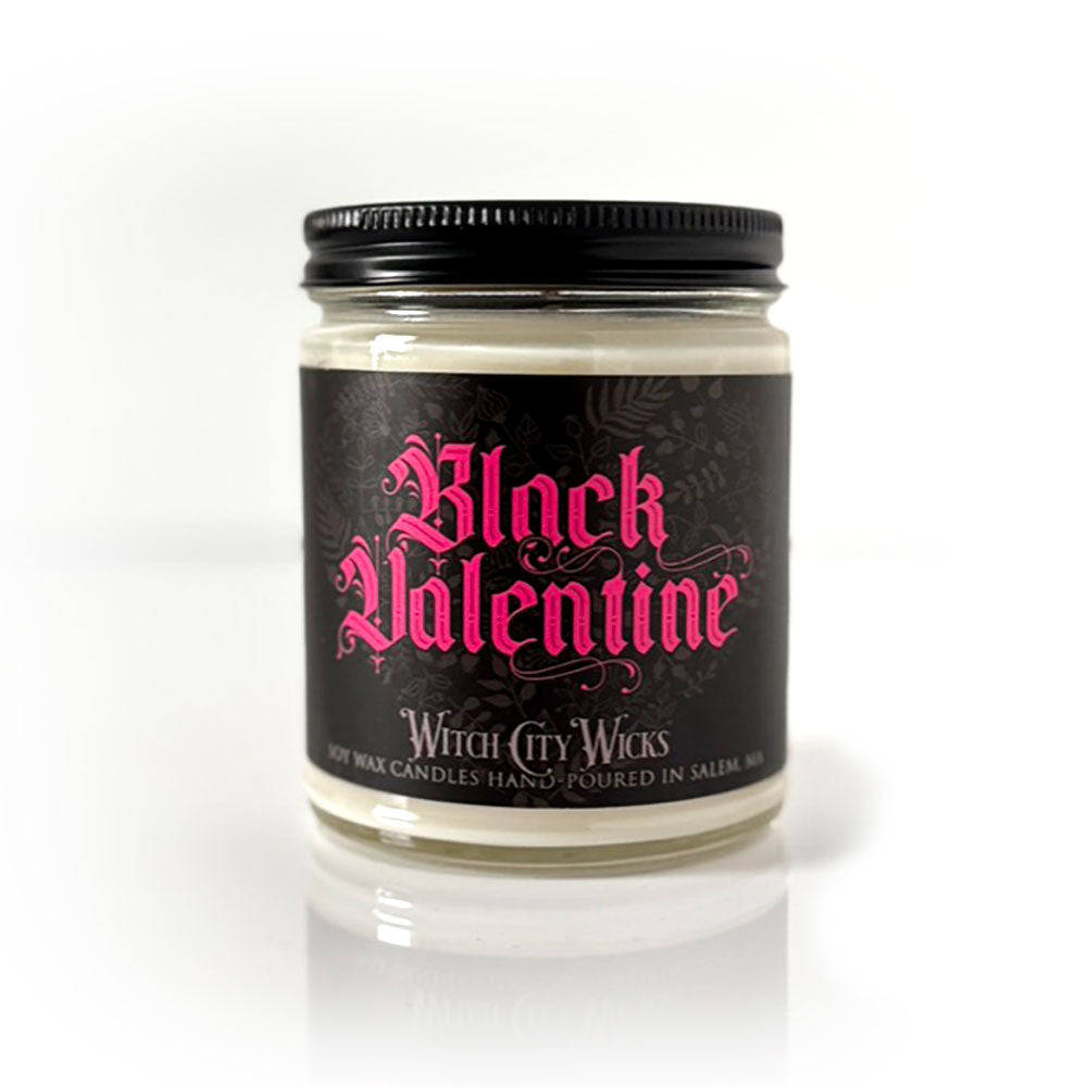 Black Valentine candle