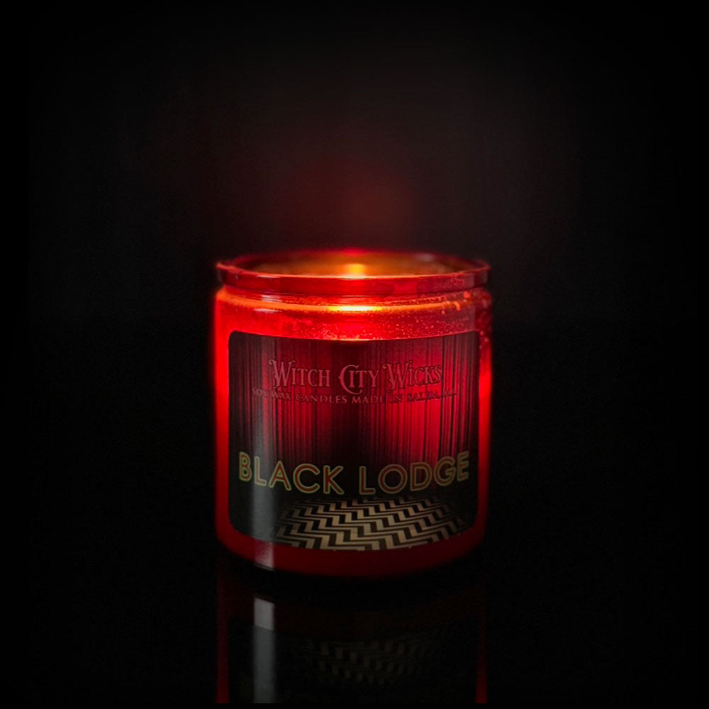 Black Lodge Twin Peaks inspired candle