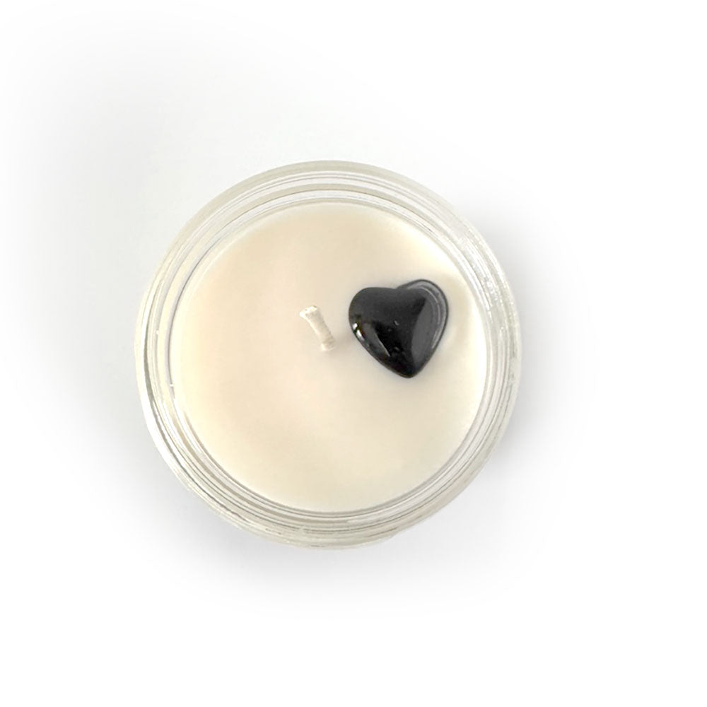 Black Valentine candle