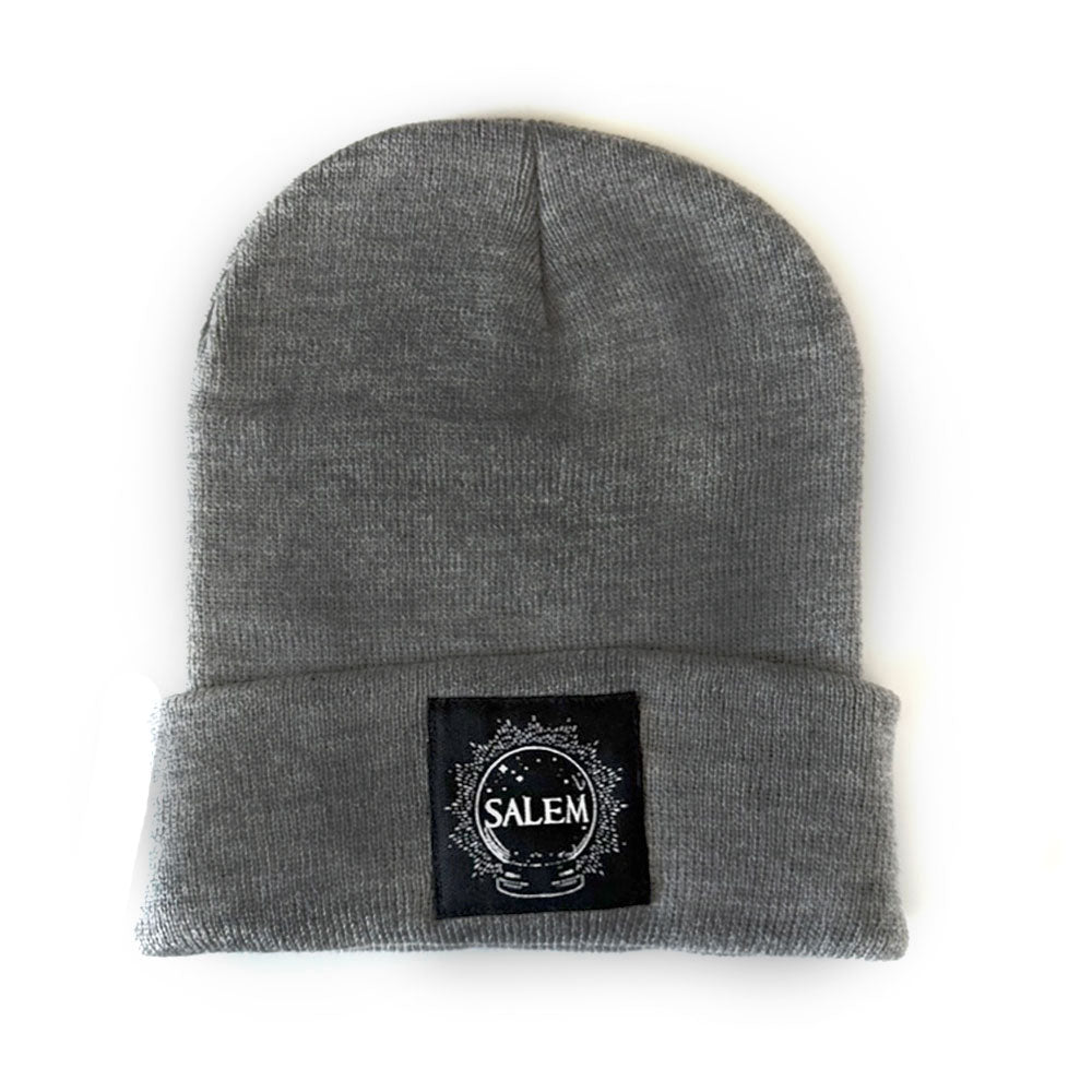 Ghostly gray Salem knit beanie