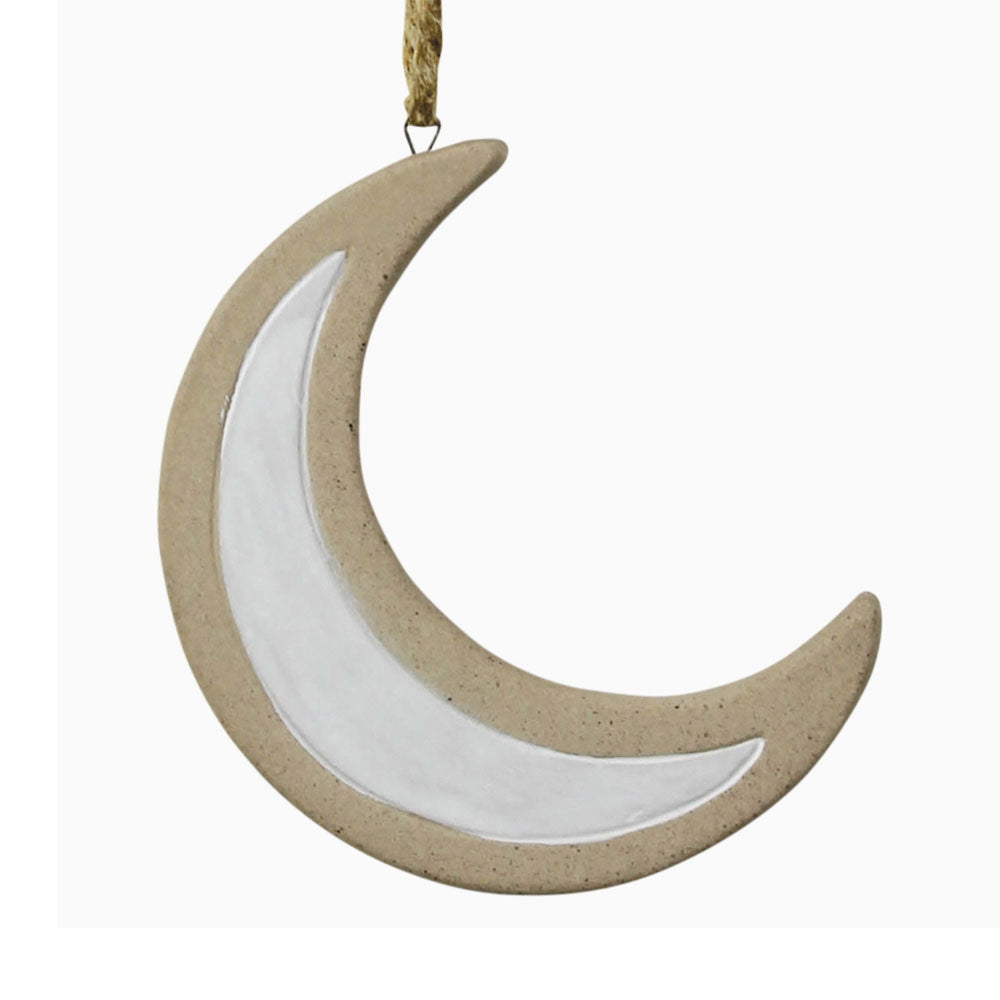 Ceramic Hanging Moon ornament