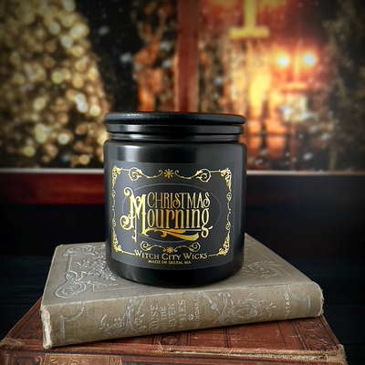 Christmas Mourning jar candle