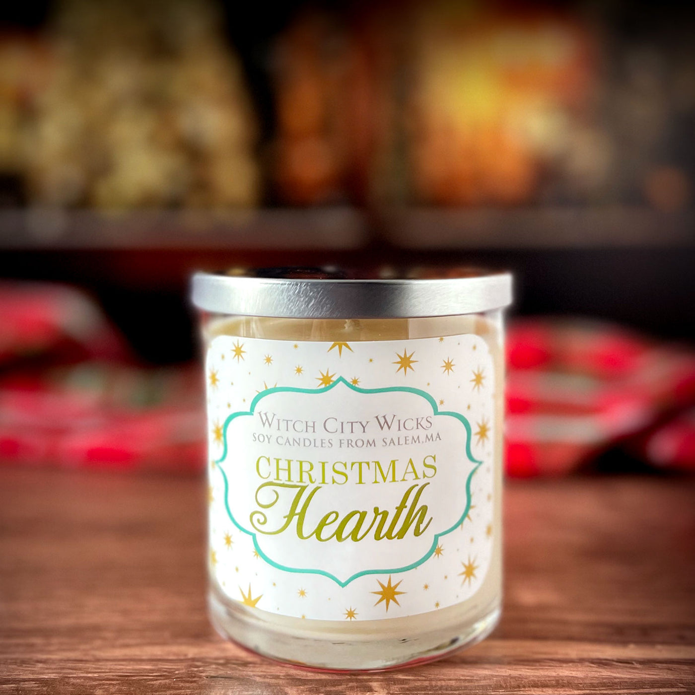 Christmas Hearth jar candle